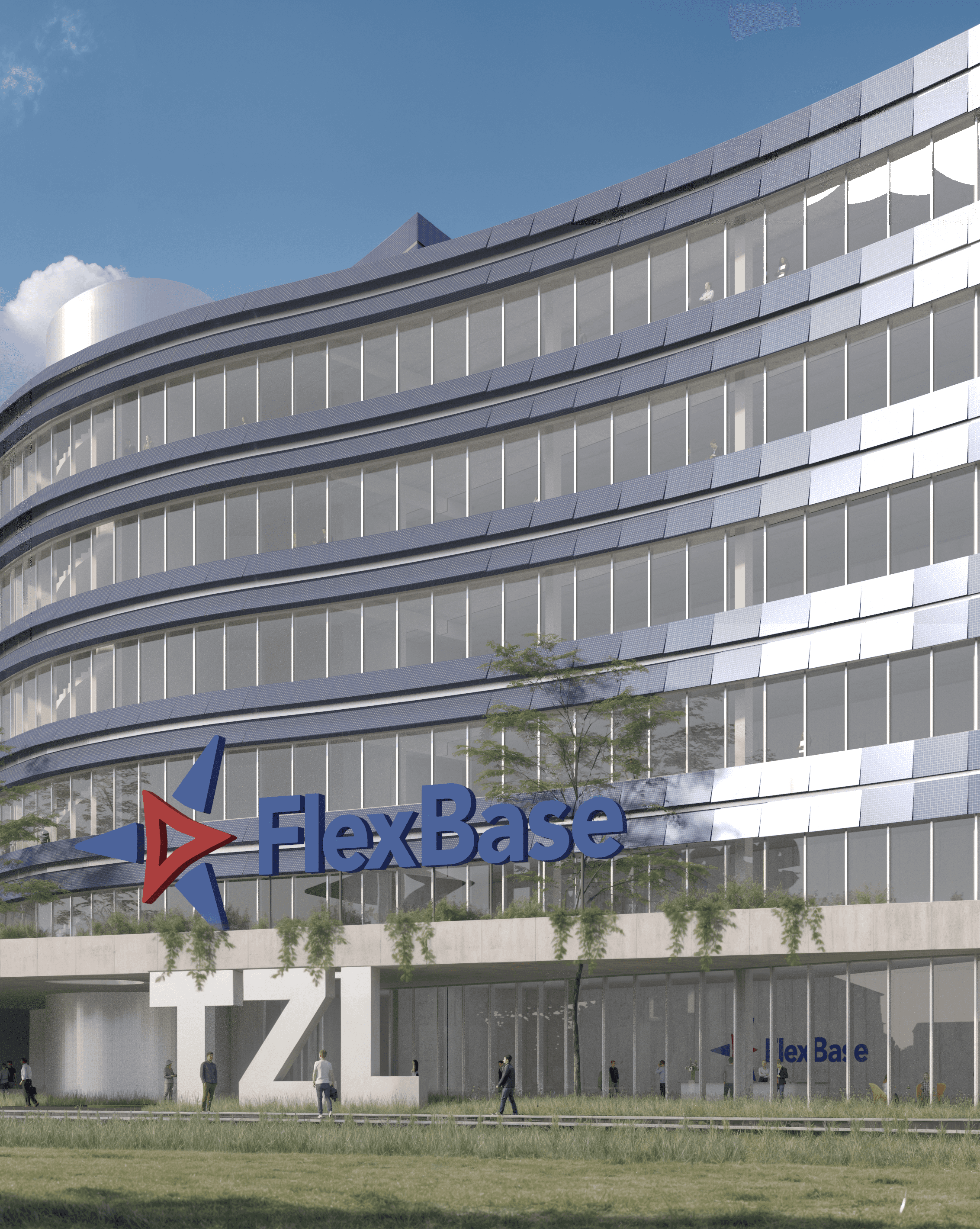 Rendering Gebäude Technologiezentrum Laufenburg